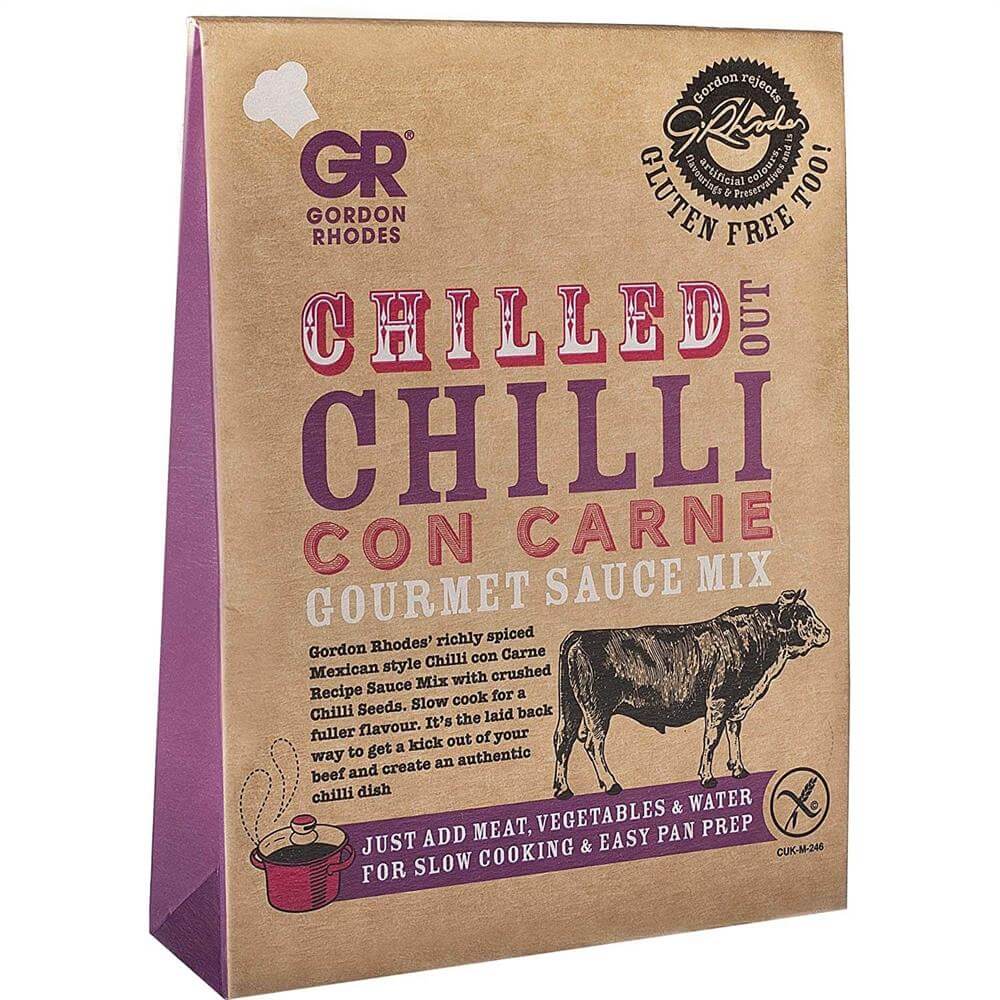 Gordon Rhodes Chilled Out Chilli Con Carne Gourmet Sauce Mix 75g